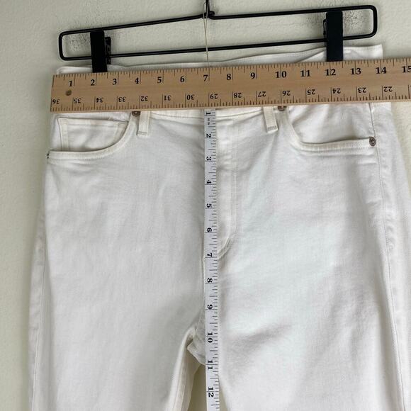 Citizens of Humanity Demy Crop Flare Jeans Size 27 Unveil White Denim Casual - Picture 13 of 14